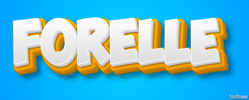 Forelle Texteffekt