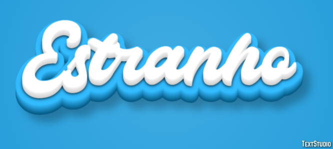 Estranho Эффект текста