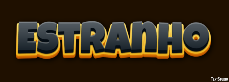 Estranho Текстовый эффект