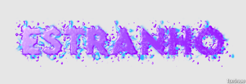 Estranho Text Effect