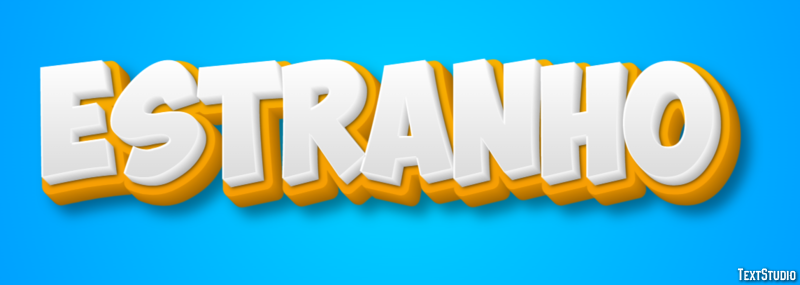 Estranho Текстовый эффект