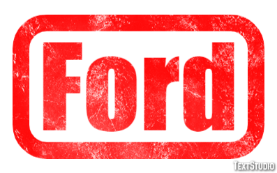 Ford Tekst effect