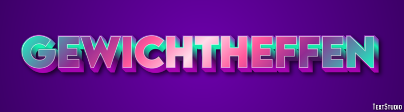 Gewichtheffen Tekst effect