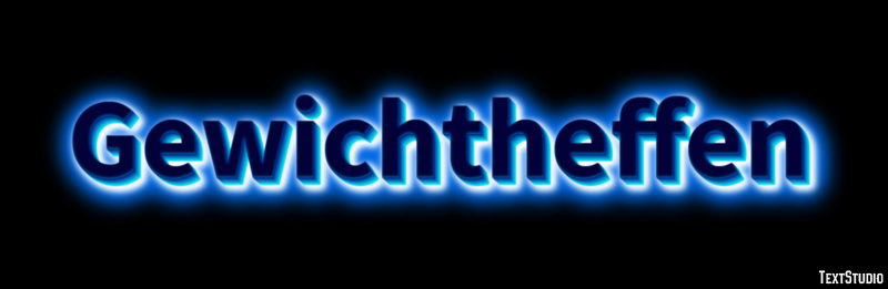 Gewichtheffen Tekst effect