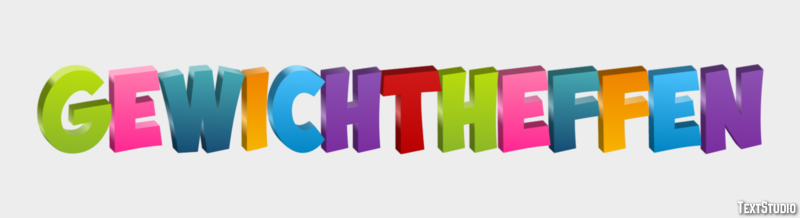 Gewichtheffen Tekst Effect