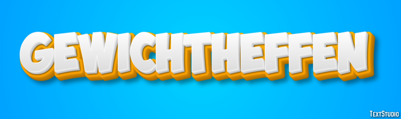 Gewichtheffen Tekst Effect