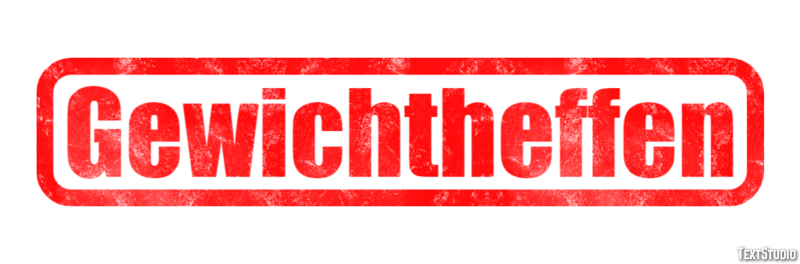 Gewichtheffen Tekst effect