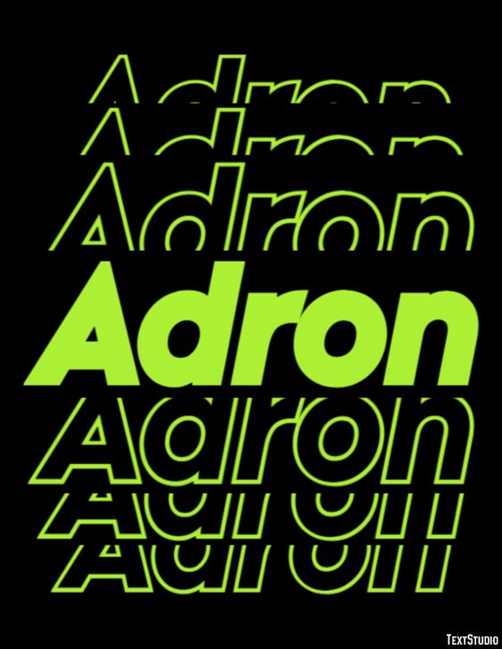 Adron Текстовый эффект
