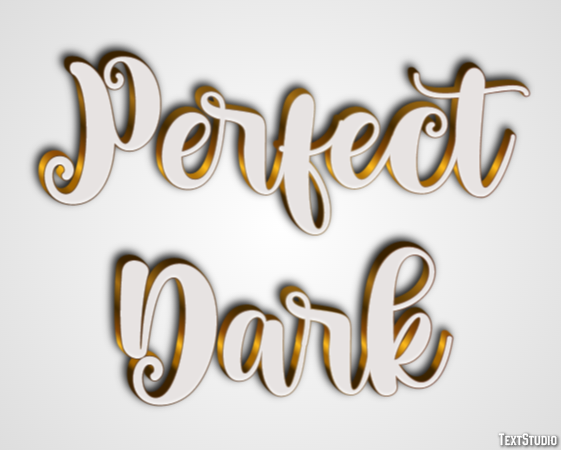 Perfect Dark Effet de Texte