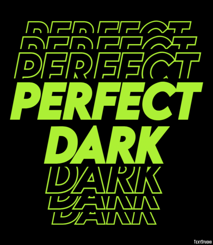 Perfect Dark Effetto testo