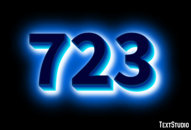 723 Text Effect