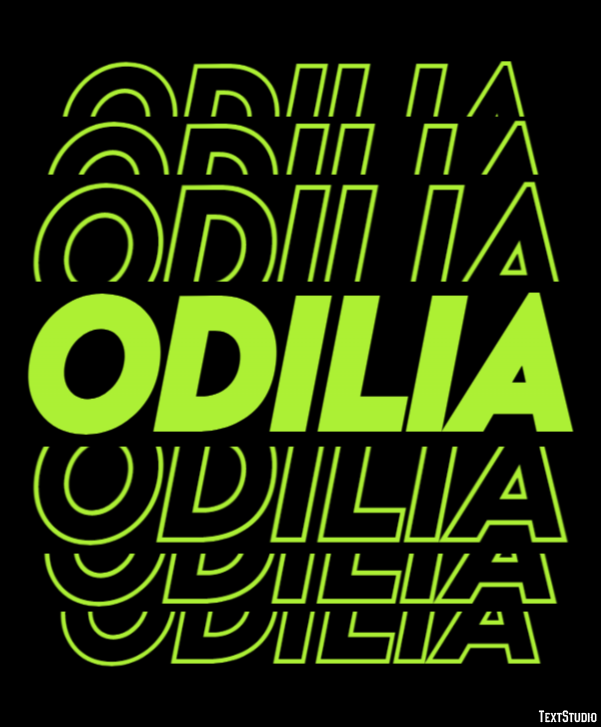 Odilia Effetto testo