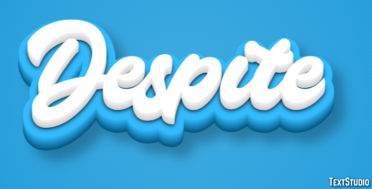 Despite Text Effect