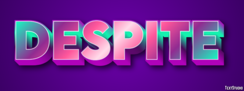 Despite テキスト効果