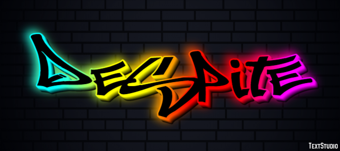 Despite Text Effect