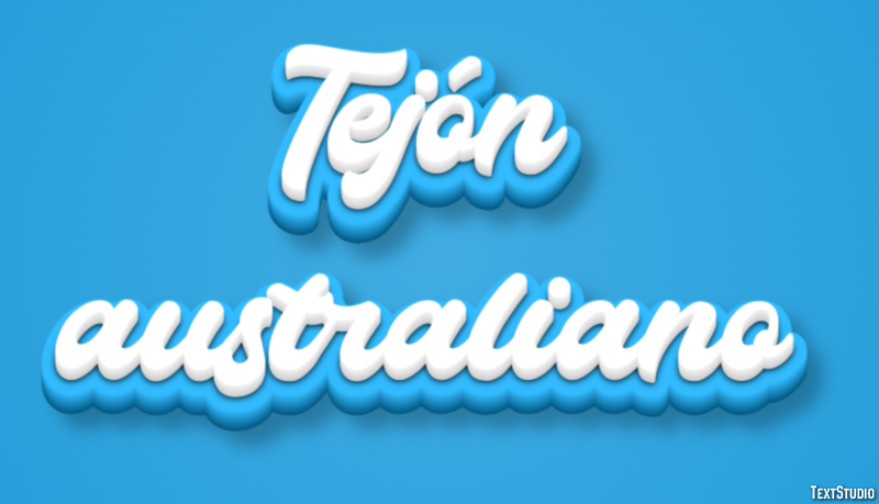 Tejón australiano Efecto de Texto
