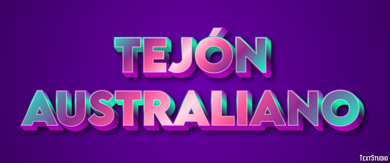 Tejón australiano Efecto de Texto