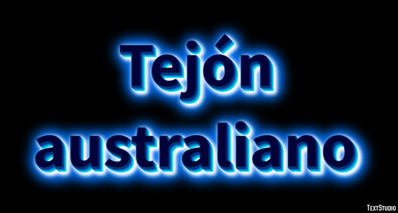 Tejón australiano Efecto de texto