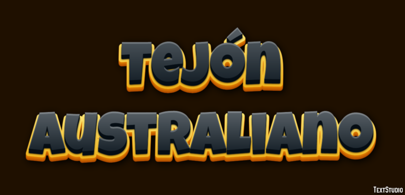 Tejón australiano Efecto de Texto