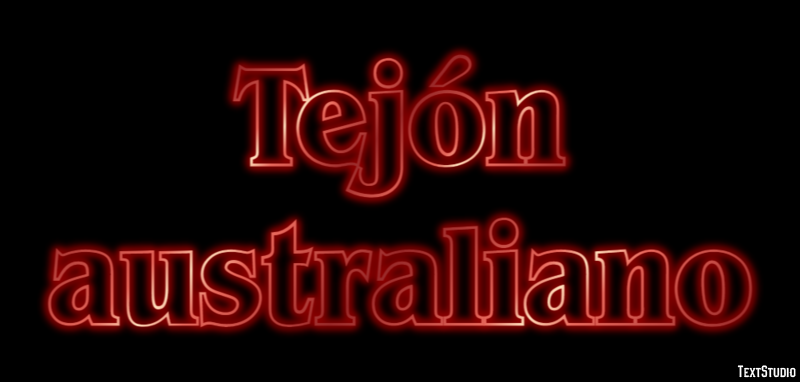 Tejón australiano Efecto de Texto