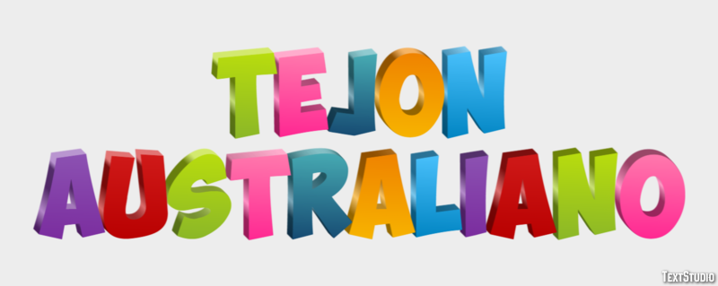 Tejón australiano Efecto de texto