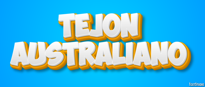 Tejón australiano Efecto de texto
