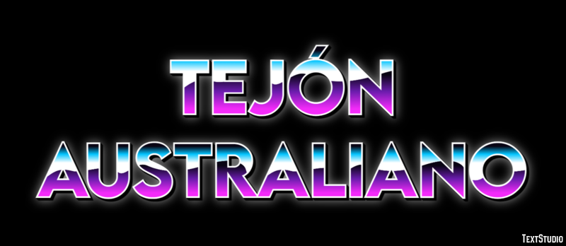 Tejón australiano Efecto de texto