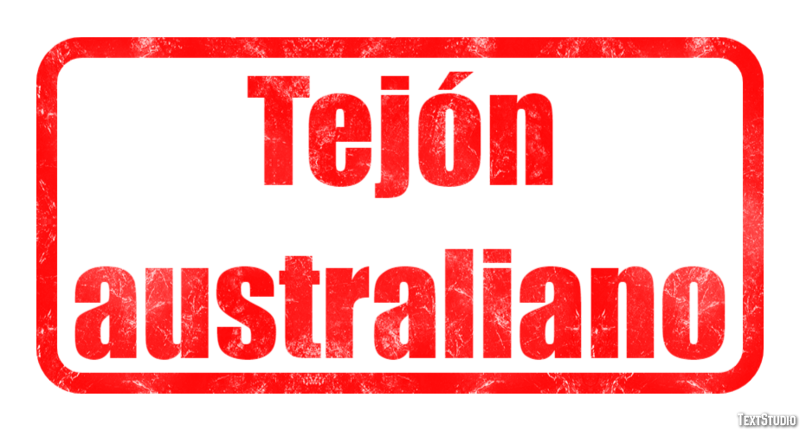 Tejón australiano Efecto de texto