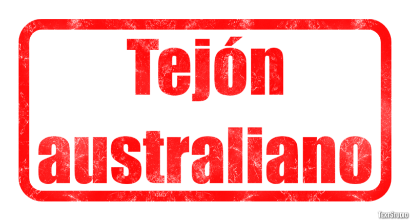 Tejón australiano Effetto testo