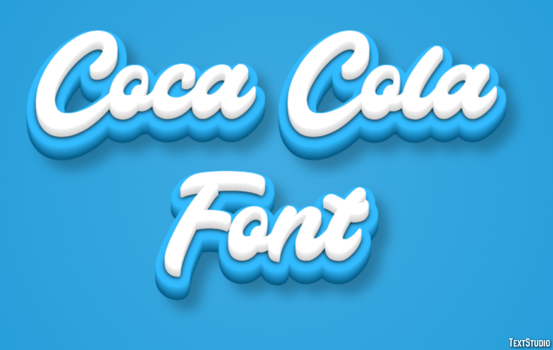 Coca Cola Font Text Effect