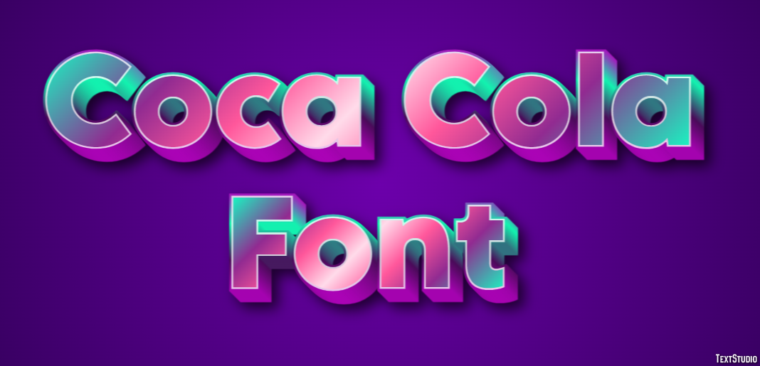Coca Cola Font Text Effect
