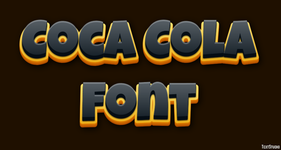 Coca Cola Font Text Effect
