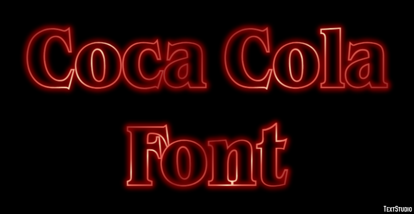 Coca Cola Font Text Effect