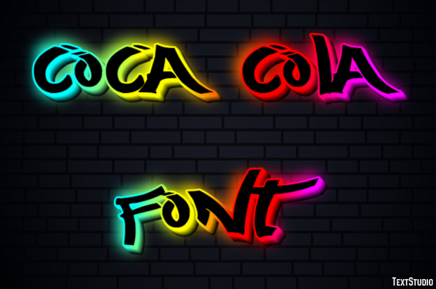 Coca Cola Font Text Effect