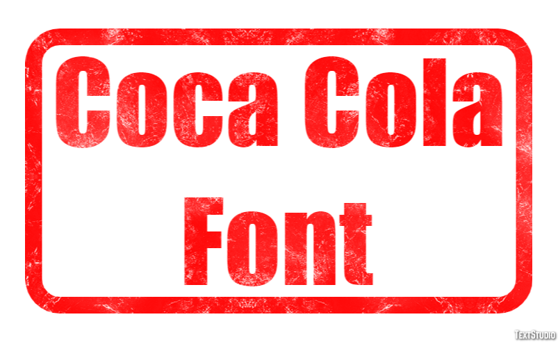 Coca Cola Font Efeito de texto