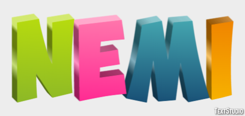 Nemi Texteffekt