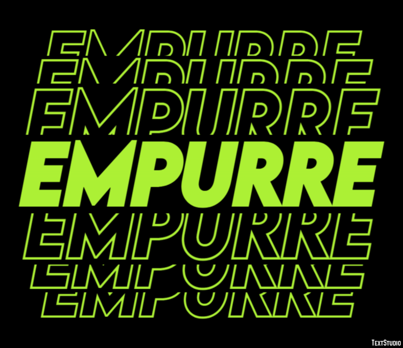 Empurre Efekt tekstowy