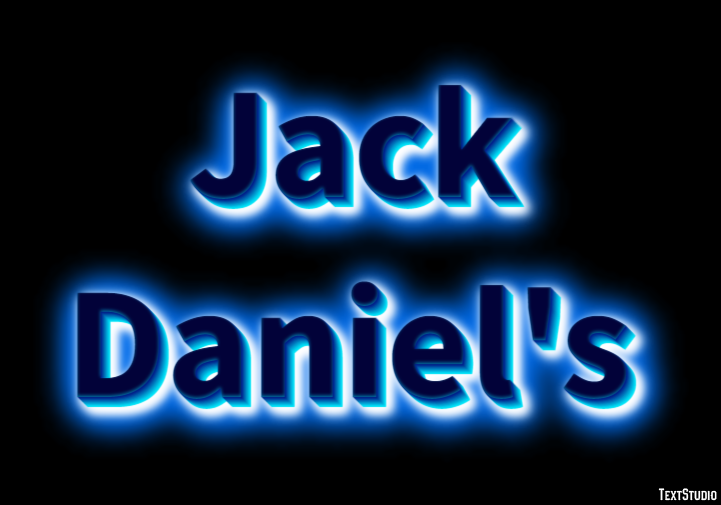 Jack Daniel's Text effect