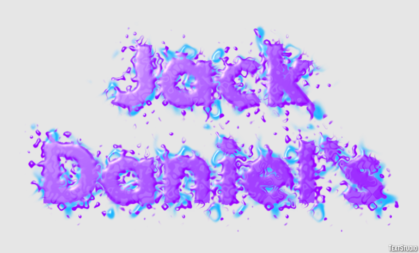 Jack Daniel's Text effect