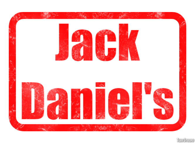 Jack Daniel's Text effect