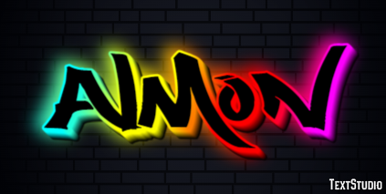 Almon Text effect