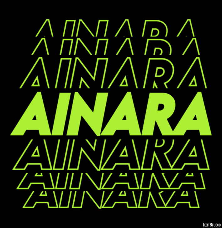 Ainara Efecto de Texto