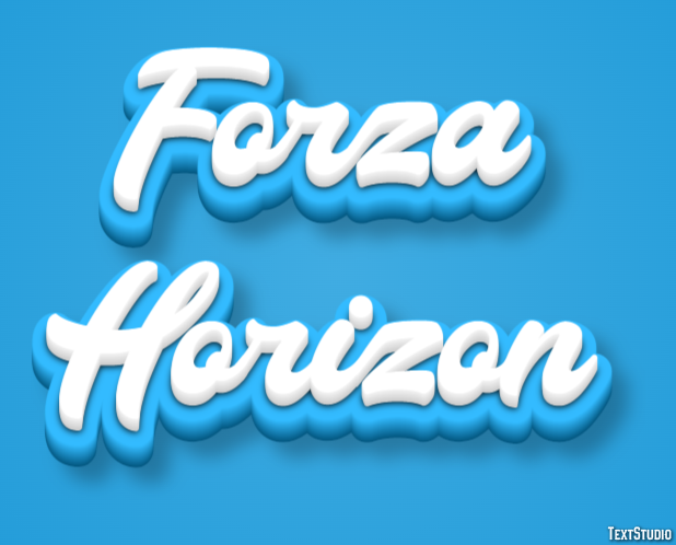 Forza Horizon Effetto testo
