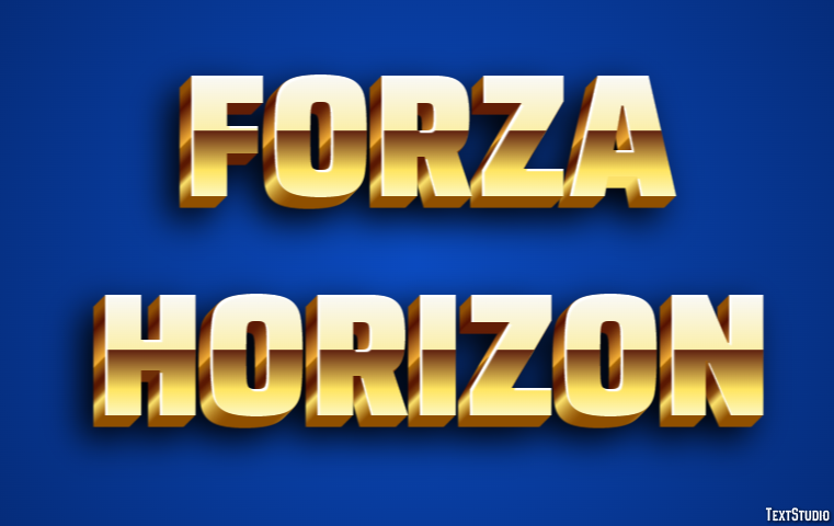 Forza Horizon Effetto testo