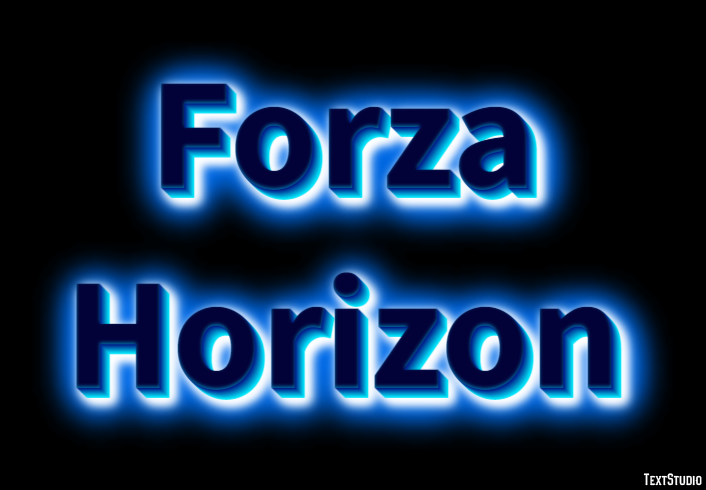 Forza Horizon Effetto testo