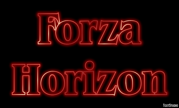 Forza Horizon Effetto testo