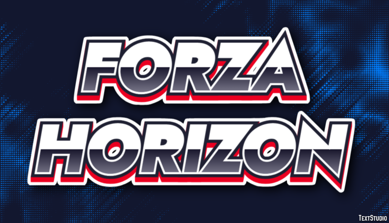 Forza Horizon Effetto testo