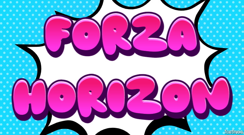 Forza Horizon Effetto testo
