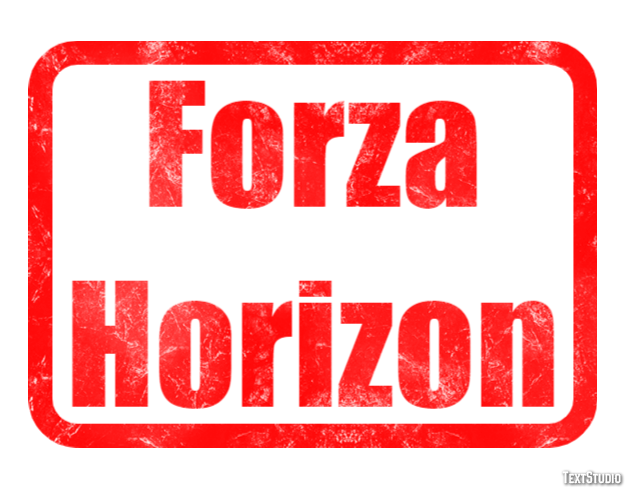 Forza Horizon Effetto testo