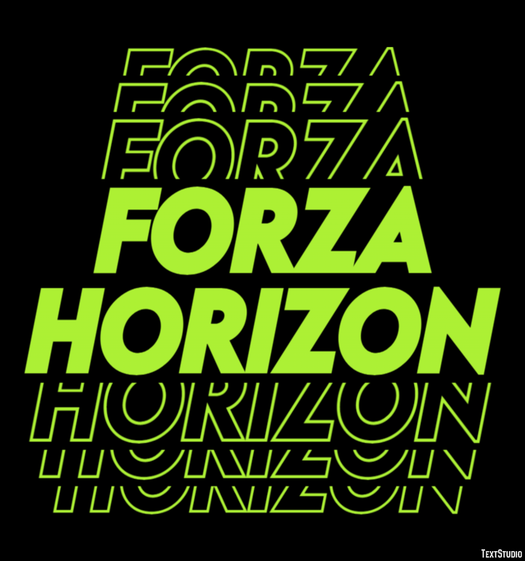 Forza Horizon Effetto testo